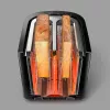 Philips Viva Collection skrudintuvas HD2637/90 su ypač plačiais 2 lizdais ir bandelių šildytuvu, juodas (pažeista pakuotė)