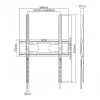 LH-GROUP OY LP42-64AF fiksuotas portretinis TV laikiklis 37-75 col., 60 kg, VESA iki 800x400, juodas