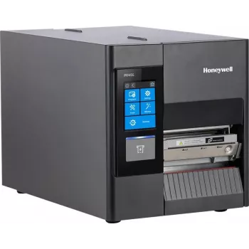 HONEYWELL PD45S0F, pilno liečiamojo ekrano, tiesioginės terminės ir terminės perdavimo spausdintuvas, Ethernet, 203 dpi, etikečių paėmimo jutiklis, pervyniojimo įrenginys, nulupimo funkcija, be maitinimo laido, ES - etikečių spausdintuvas - 203 dpi