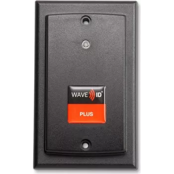 RF IDeas WAVE ID Plus SDK su iCLASS SE ir Seos paviršinio montavimo juodos spalvos USB skaitytuvas
