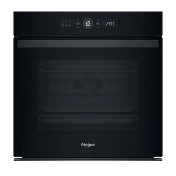 WHIRLPOOL WOI4S8PM1SB įmontuojama elektrinė orkaitė, 73 L, pirolizė, 6th SENSE, juoda, energijos klasė A+