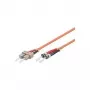 Microconnect FIB120002 2 m ST SC oranžinis OM1 daugiamodis šviesolaidinis kabelis