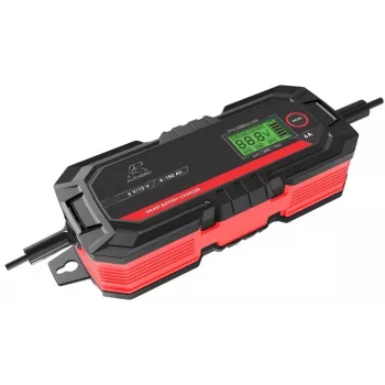 12V 6A 8 pakopų automatinis akumuliatorių įkroviklis švino-rūgštiniams akumuliatoriams (WET, MF, Ca/Ca, AGM, GEL) – 150Ah priežiūra, IP65, desulfatavimas ir atkūrimo režimai