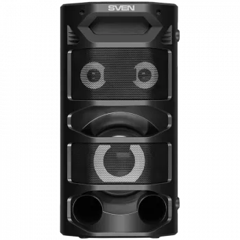Nešiojamas 2.0 garsiakalbis SVEN PS-670, juodas, galia 2x32,5W (RMS), TWS, Bluetooth, FM, USB, microSD, LED ekranas, nuotolinio valdymo pultas, ličio baterija