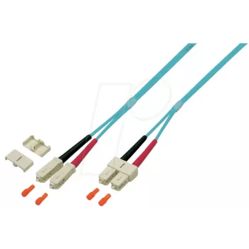 EFB Elektronik O0318.1 Duplex SC–SC OM4 šviesolaidinis komutacinis kabelis, 1 m, violetinės spalvos