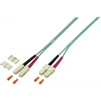 EFB Elektronik O0318.1 Duplex SC–SC OM4 šviesolaidinis komutacinis kabelis, 1 m, violetinės spalvos