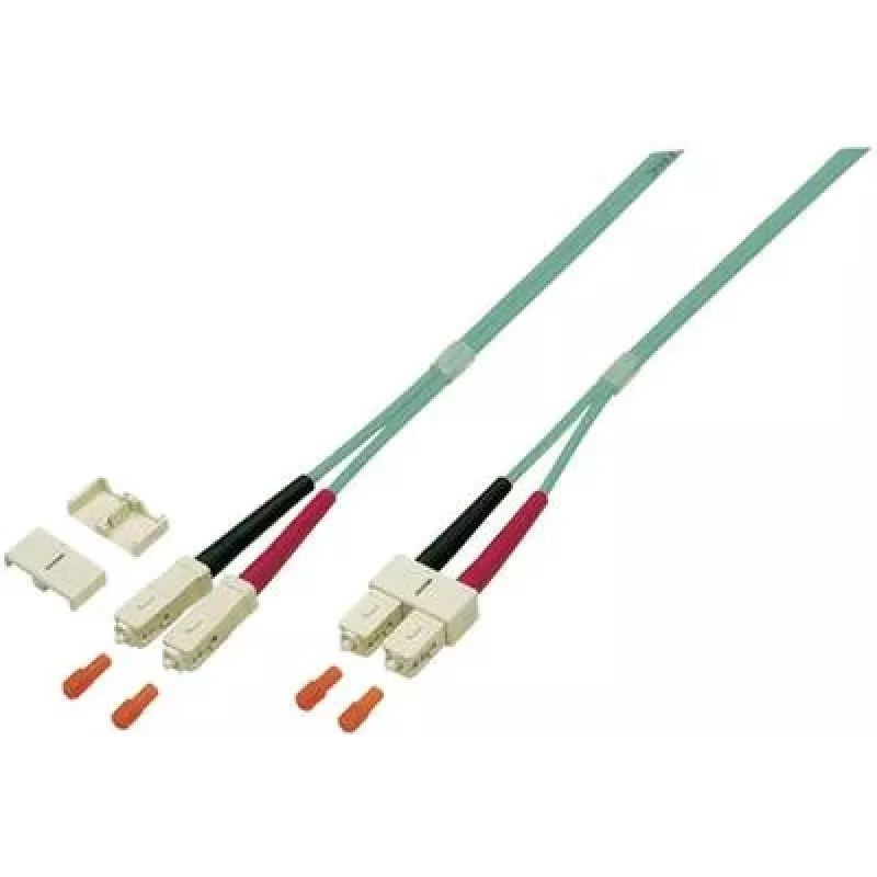 EFB Elektronik O0318.1 Duplex SC–SC OM4 šviesolaidinis komutacinis kabelis, 1 m, violetinės spalvos