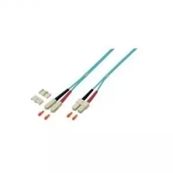 EFB Elektronik O0318.20 šviesolaidinis komutacinis kabelis Duplex, SC–SC, OM4 50/125 µm, LSZH, 20 m, violetinės spalvos