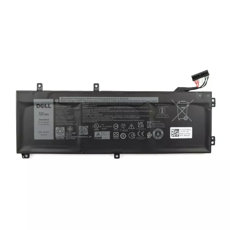 Dell V0GMT nešiojamojo kompiuterio baterija, 56Wh, 3 elementų, ličio jonų
