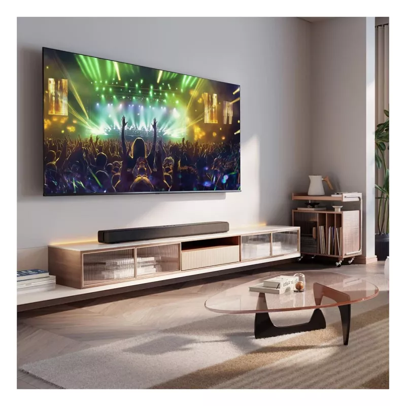 Hisense HS1000 Soundbar 2.0 Channel 60W Bluetooth HDMI ARC USB AUX Optical Black