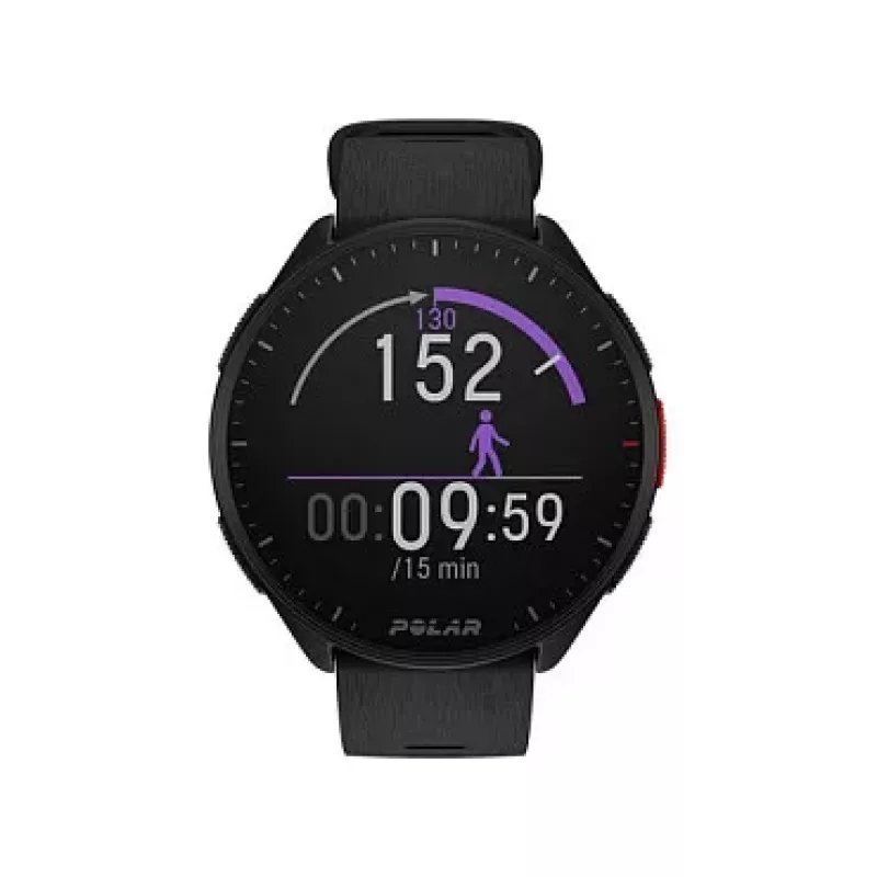 Polar Pacer GPS bėgimo laikrodis - Night Black - S/L dirželis - 1,2 inch MIP ekranas - 32 MB - Bluetooth