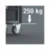 Wera 9700 Tool Rebel Workshop Trolley 1, 7 stalčių, nerūdijančio plieno darbinis paviršius, žalia/juoda