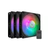 „Cooler Master MasterFan 120 Lite ARGB 3-Pack“ – korpuso ventiliatorius, 30 dBA