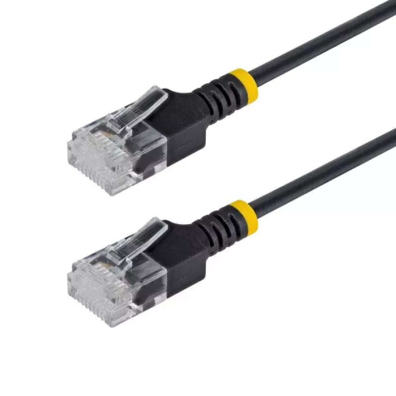StarTech.com 15 cm Ultra Slim Cat6a UTP Patch Cable - RJ-45 Male to RJ-45 Male - Black
