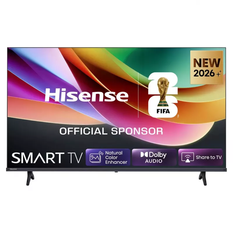 Hisense 32A49S 32 colių (80 cm) išmanusis televizorius HD Ready DLED 60 Hz 8.5 ms HDR Wi-Fi HDMI USB LAN VESA juodas