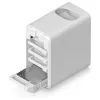 Ubiquiti UNAS-4-W 4 skyrių NAS serveris, baltas, 4GB RAM, 1x 2.5GbE, 1x USB-C
