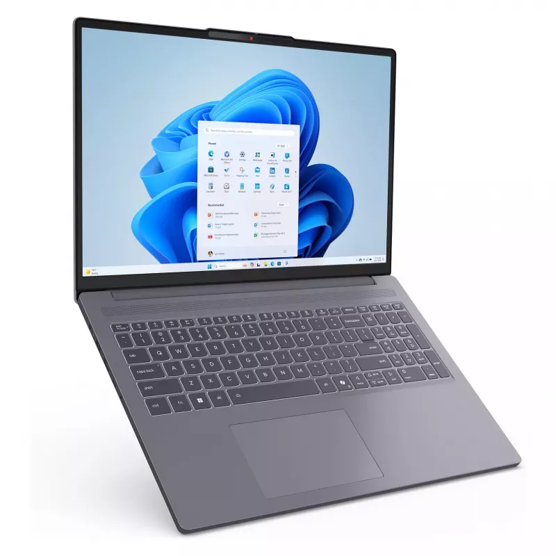 Lenovo IdeaPad Slim 3 16ARP10 83K800EMGE nešiojamas kompiuteris, 16 colių WUXGA IPS, AMD Ryzen 7 170, 16GB DDR5, 512GB SSD, Be operacinės sistemos, vokiška klaviatūra
