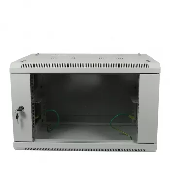 ALLNET 19 inch sieninis spintos korpusas 6U 600x600mm šviesiai pilkas, plokščios pakuotės SMA serija