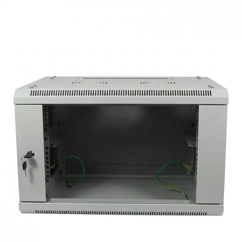 ALLNET 19 inch sieninis spintos korpusas 6U 600x600mm šviesiai pilkas, plokščios pakuotės SMA serija