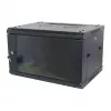 ALLNET 19 inch sieninis stovo korpusas 12U 1-dalis gylis 450mm juodas išardytas plokščias pakuotės SMA serija