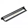 EFB skirstymo panelis 19 inch 1U 24 prievadų ekranuotas Cat.6A juodas RAL9005