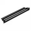 EFB skirstymo panelis 19 inch 1U 24 prievadų ekranuotas Cat.6A juodas RAL9005