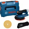 Bosch Professional GEX 12V-150-3 belaidis orbitinis šlifuoklis (12 V, 150 mm, bešepetėlis EC variklis, L-BOXX dėkle)