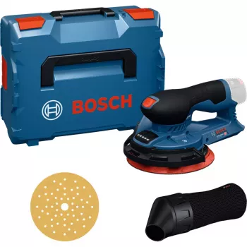Bosch Professional GEX 12V-150-3 belaidis orbitinis šlifuoklis (12 V, 150 mm, bešepetėlis EC variklis, L-BOXX dėkle)