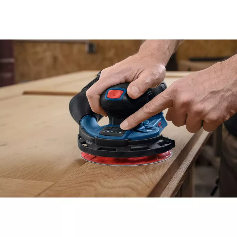 Bosch Professional GEX 12V-150-3 belaidis orbitinis šlifuoklis (12 V, 150 mm, bešepetėlis EC variklis, L-BOXX dėkle)