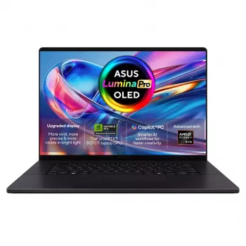 ASUS ProArt P16 H7606WR-SE058X Ryzen AI 9 HX 370 16,0 inch 4K OLED 120Hz 1600nits Anti-Reflective nešiojamas kompiuteris 32GB LPDDR5X 1TB SSD GeForce RTX 5070 Ti 12GB FHD kamera 90WHrs Windows 11 Pro aliuminis Nano Black