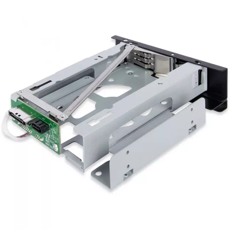 ICY DOCK TurboSwap MB171SP-1B keičiamas HDD dėklas be nešiklio ir be ventiliatoriaus, 3,5 colio SAS/SATA, 5,25 colio skyriui