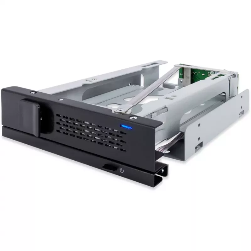ICY DOCK TurboSwap MB171SP-1B keičiamas HDD dėklas be nešiklio ir be ventiliatoriaus, 3,5 colio SAS/SATA, 5,25 colio skyriui