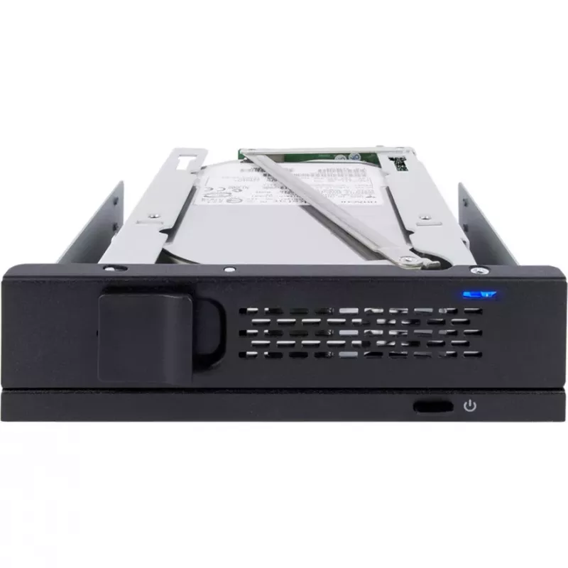 ICY DOCK TurboSwap MB171SP-1B keičiamas HDD dėklas be nešiklio ir be ventiliatoriaus, 3,5 colio SAS/SATA, 5,25 colio skyriui