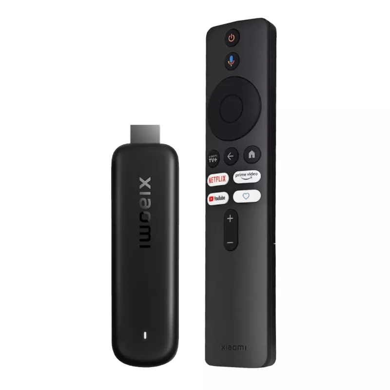 Xiaomi TV Stick HD (2nd Gen) - 1080p srautinės medijos grotuvas, Android TV 11, 1GB RAM, 8GB atmintis, Bluetooth 5.0, juodas