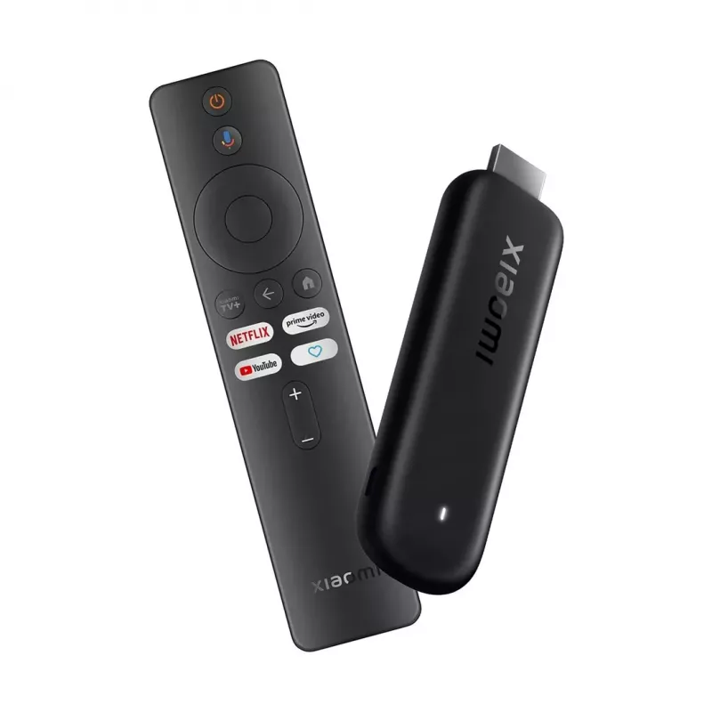 Xiaomi TV Stick HD (2nd Gen) - 1080p srautinės medijos grotuvas, Android TV 11, 1GB RAM, 8GB atmintis, Bluetooth 5.0, juodas