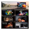 HISENSE 65UR9DS 65 colių 4K UHD RGB MiniLED išmanusis televizorius, 170Hz, 6ms, HDR, WiFi, Bluetooth, juoda/pilka