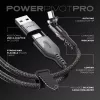 STATIK PowerPivot Pro Nylon Braided USB-C to USB-C laidas 3m juodas