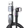 STATIK PowerPivot Pro Nylon Braided USB-C to USB-C laidas 3m juodas