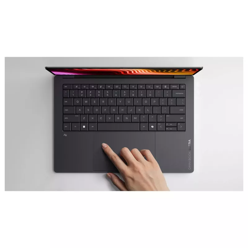 HP OmniBook Ultra 14-kd0201ng 14 inch 2.8K OLED Touch nešiojamas kompiuteris, Intel Core Ultra 9 386H, 32 GB RAM, 2 TB SSD, Windows 11 Pro, Meteorite Grey