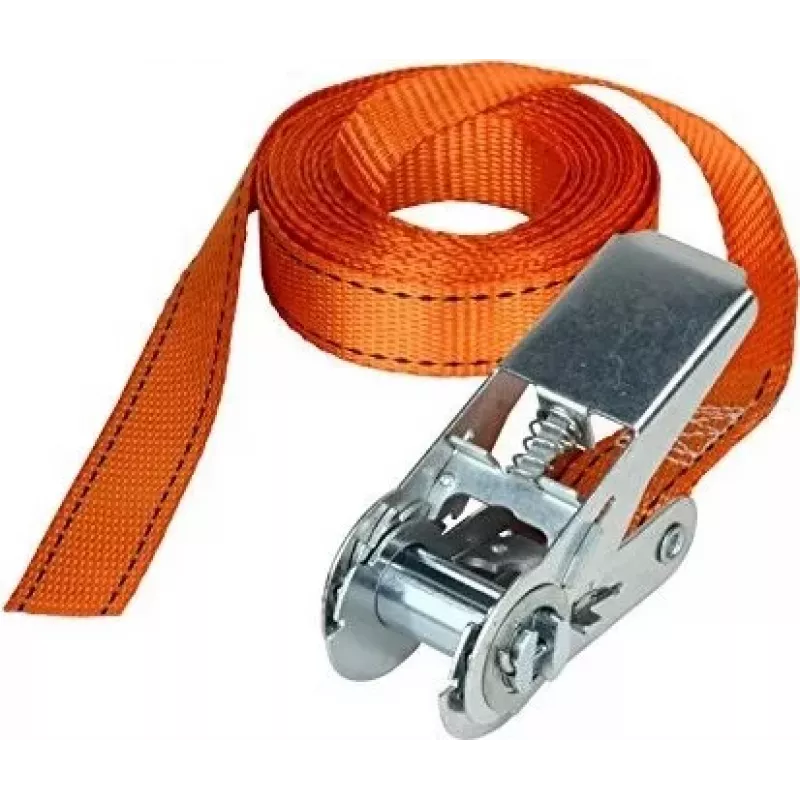 Master Lock Ratchet Tie-Down Strap 3209EURDAT – 5m, 400kg WLL, oranžinis