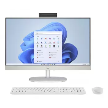 HP All-in-One 24-cr0061nf, AMD Ryzen 7 7730U, 16GB RAM, 1TB SSD, 23,8 inch Full HD IPS, Windows 11 Home, White