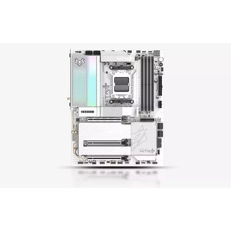 Pagrindinė plokštė SAPPHIRE NITRO+ X870EA PHANTOMLINK P.E, AMD X870E, Socket AM5, DDR5, Wi-Fi 7, balta/juoda