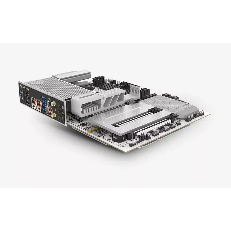 Pagrindinė plokštė SAPPHIRE NITRO+ X870EA PHANTOMLINK P.E, AMD X870E, Socket AM5, DDR5, Wi-Fi 7, balta/juoda