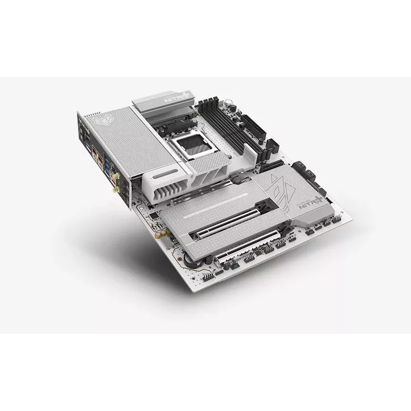Pagrindinė plokštė SAPPHIRE NITRO+ X870EA PHANTOMLINK P.E, AMD X870E, Socket AM5, DDR5, Wi-Fi 7, balta/juoda