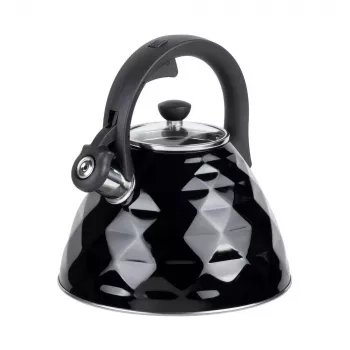 RESTO Whistling Kettle 3L nerūdijančio plieno sidabrinis/juodas 90610