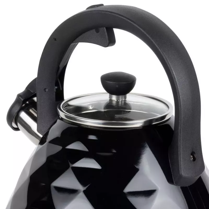 RESTO Whistling Kettle 3L nerūdijančio plieno sidabrinis/juodas 90610