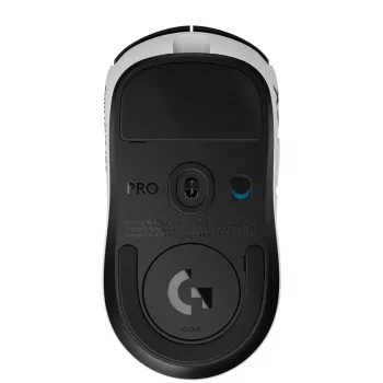 Logitech G PRO X2 SUPERSTRIKE optinė belaidė žaidimų pelė – juoda/balta
