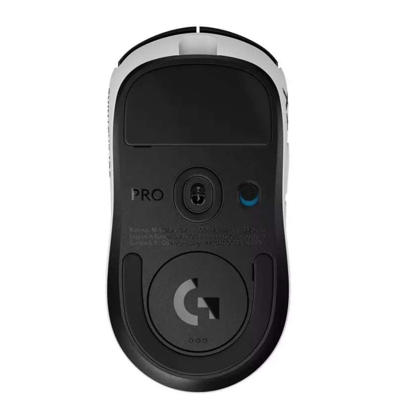 Logitech G PRO X2 SUPERSTRIKE optinė belaidė žaidimų pelė – juoda/balta