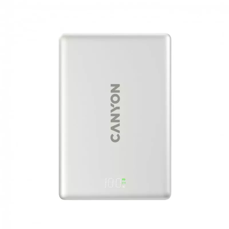 CANYON Magnetic Power Bank OnPower 511 PD20W 10000mAh Aluminium Star Grey