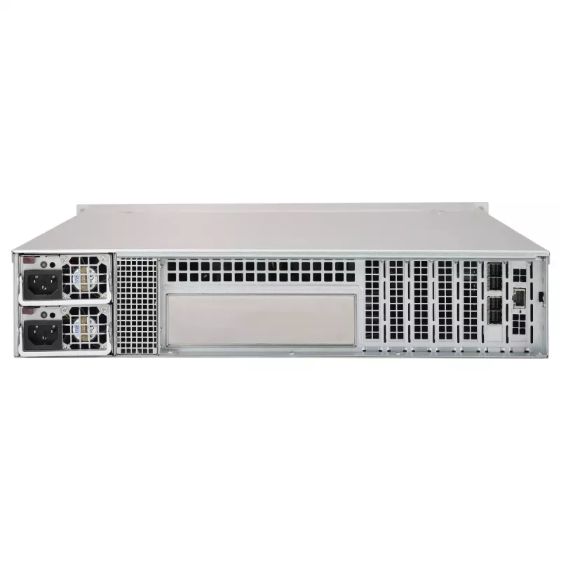 Supermicro SC216 BE1C-R609JBOD 2U 24x2.5 inch karšto keitimo SAS3 JBOD korpusas su 2x600W pertekliniais maitinimo šaltiniais